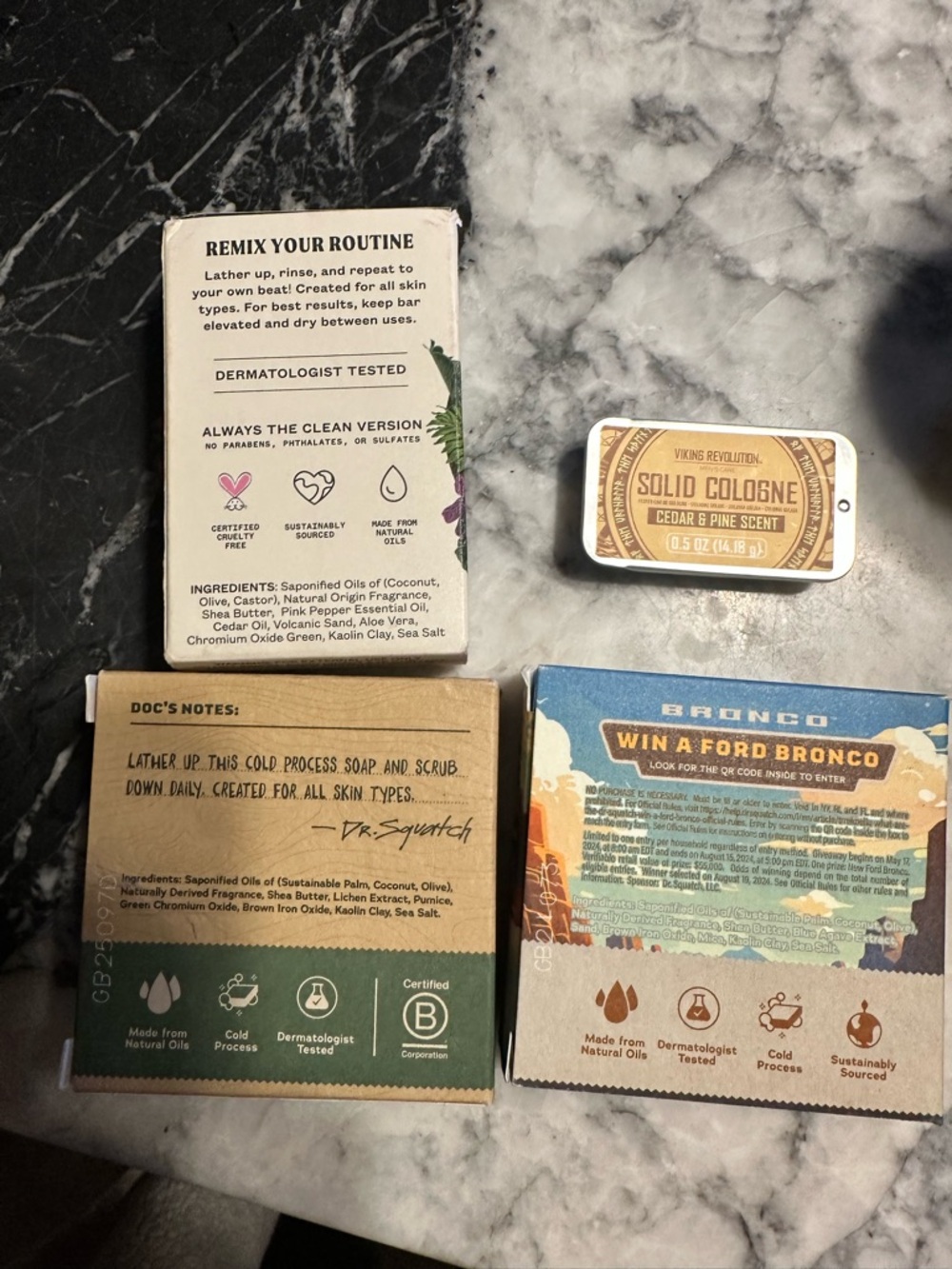Dr. Squatch Sierra Storm & Bronco Bricc Soap Set - Green, Brown, Tan - Picture 6 of 6